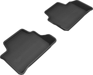 BMW 3 Series Floor Mats - Rear - 3D MAXpider - Kagu - Black - `19-`20